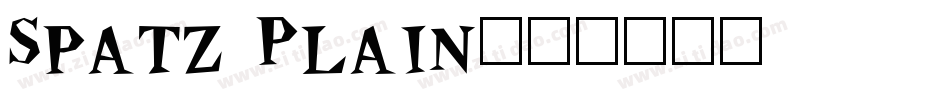 Spatz Plain字体转换